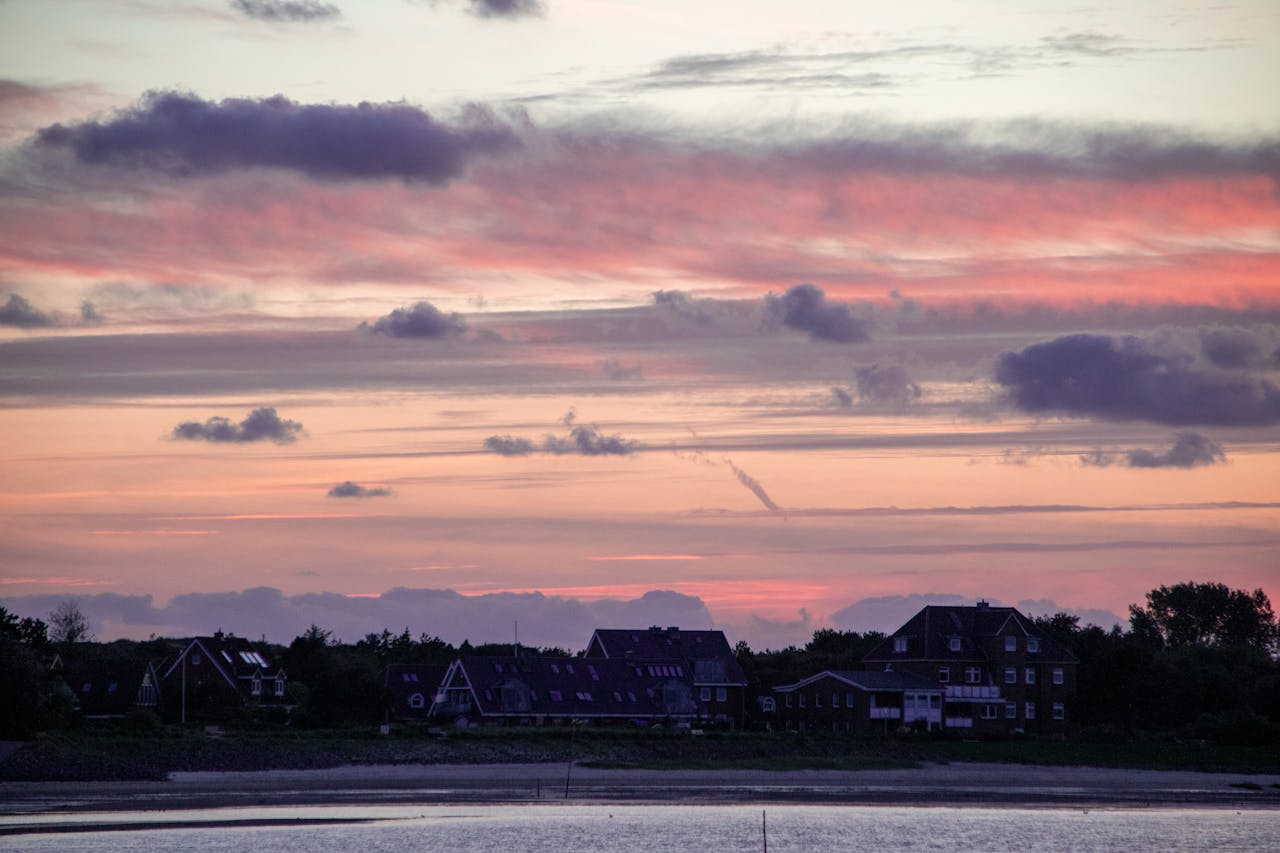 Sunset Over Wittdün, Amrum Island Scenery